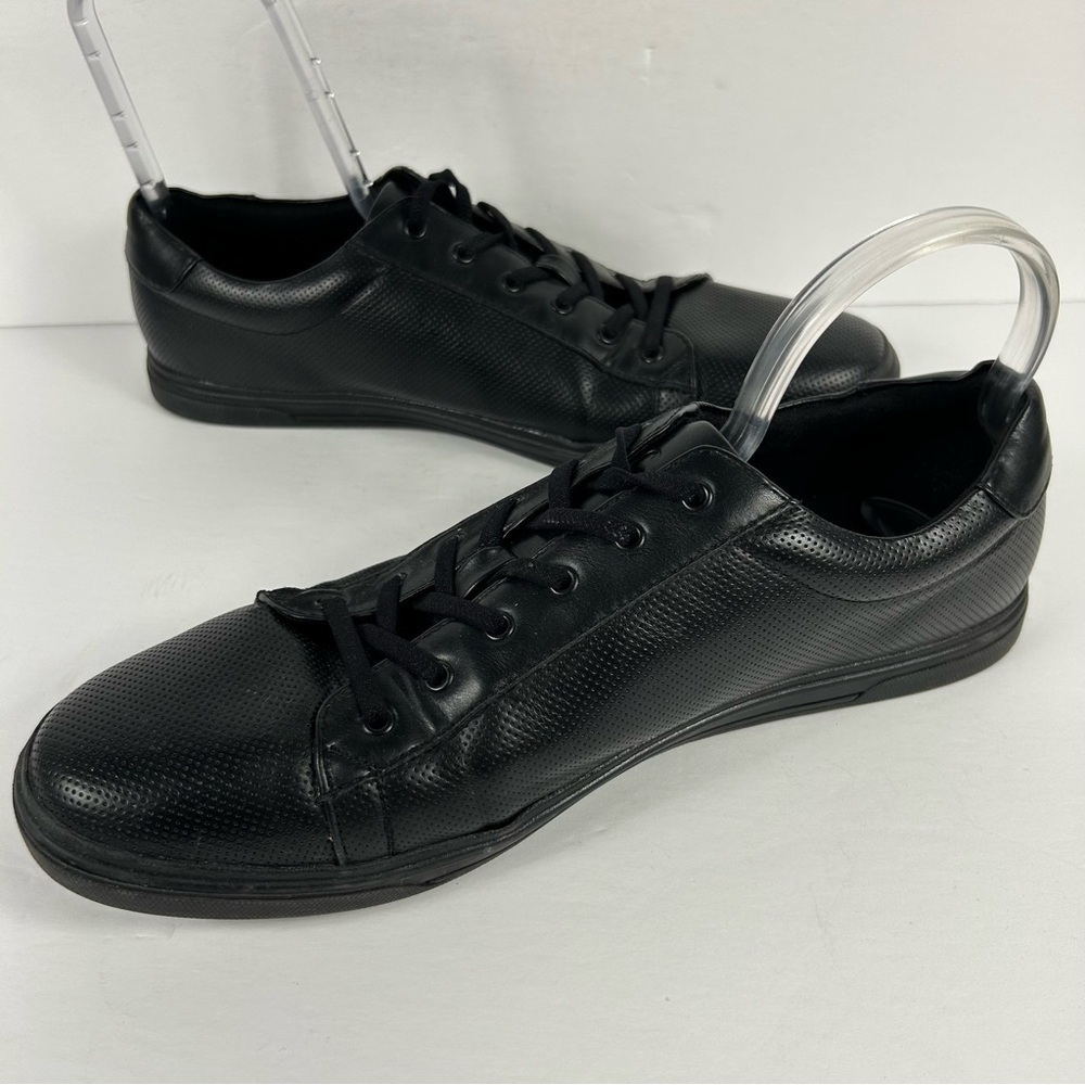 Kenneth Cole Reaction Black Textured Men’s Sneakers Size 10.5 - Picture 3 of 8